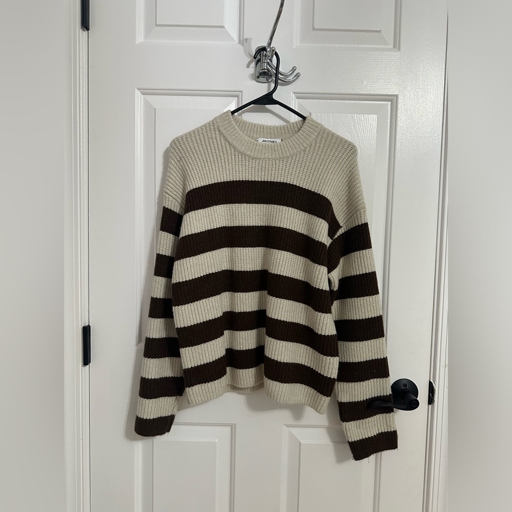 MONKI Pullover Striped Sweater